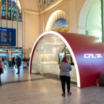 InfoPoint inside Luxembourg main station: information source
