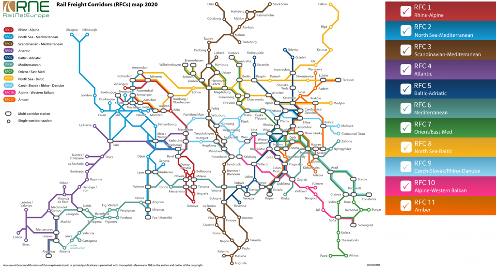 EU Rail Freight Corridors