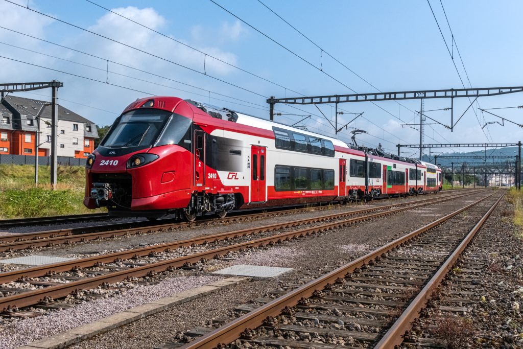 Presentation of the new CFL Coradia trains.
