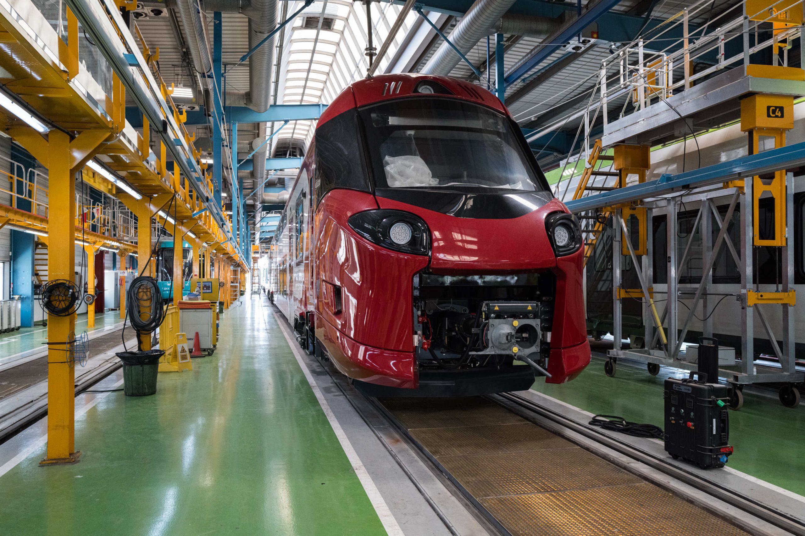 The CFL's Coradia Trains Come to Life in Alstom's “Cathedral